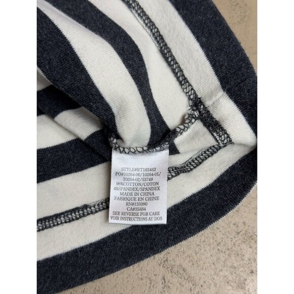 Rag Poets Blue And White Oversized Striped Tshirt Sz XS - Picture 5 of 9